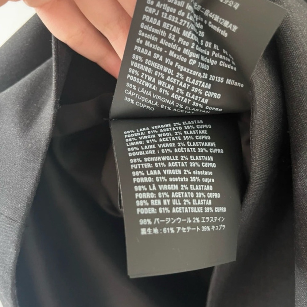 NWT Prada Charcoal Wool Pinafore Dress IT size 40 - Picture 5 of 5